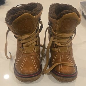 Pajar Kids Tan and Brown Winter Boots